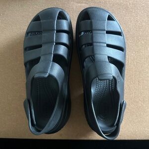 Crocs Sandals, Stomp Fisherman Platforms, Size 7 (womens)